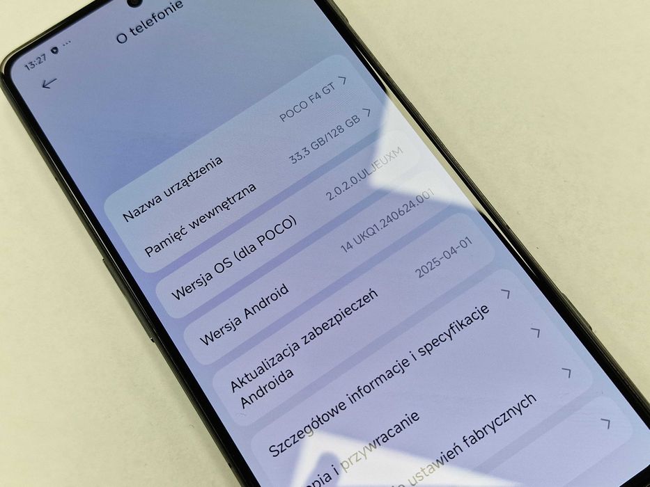 POCO F4 GT Dual SIM/ 8GB/ 128GB/ Stealth Black/ Grade A- / Gwarancja