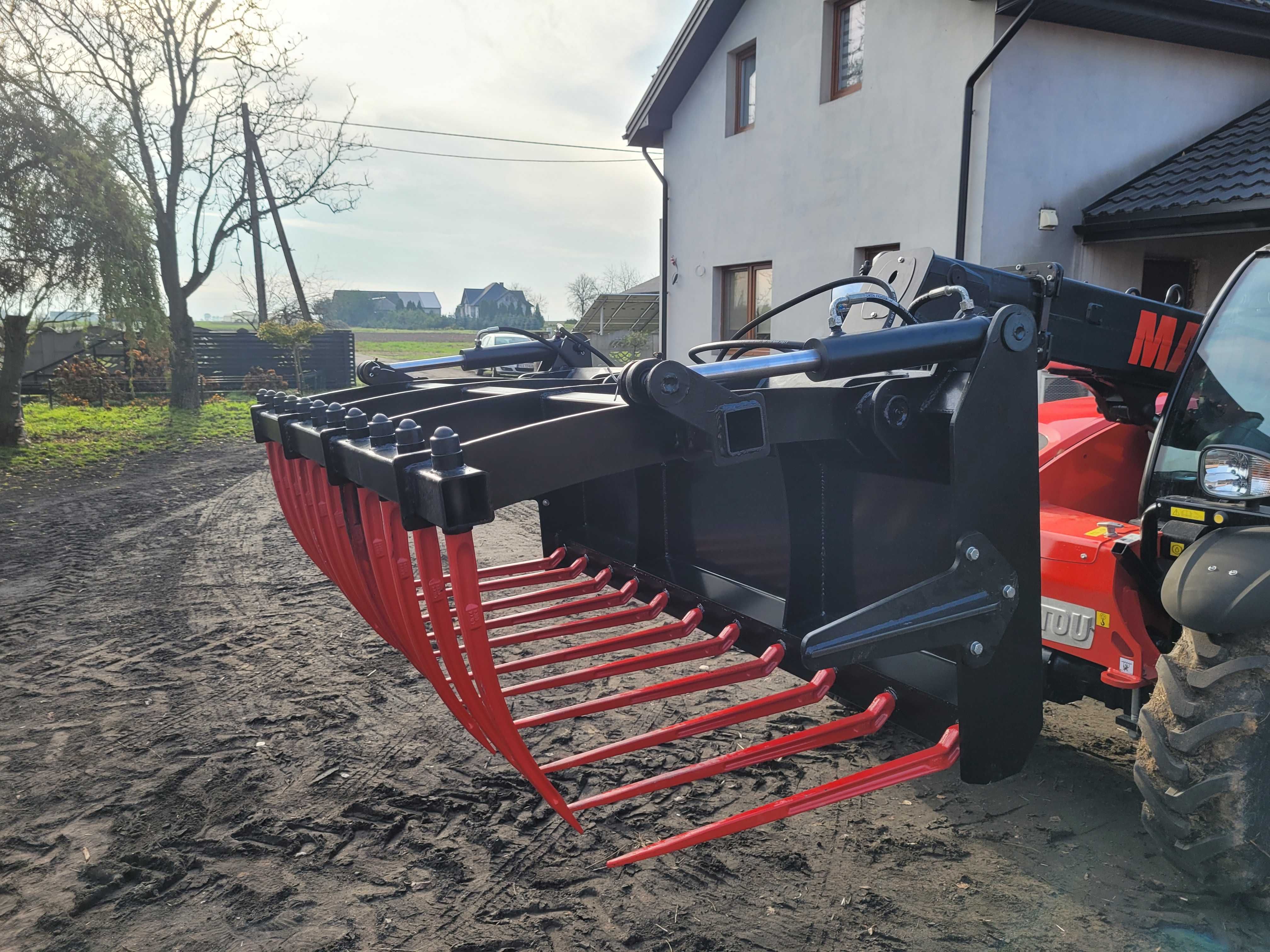 Krokodyl do tura ciągnika/ ładowarki do obornika widły łycha 2.4m 2.2m