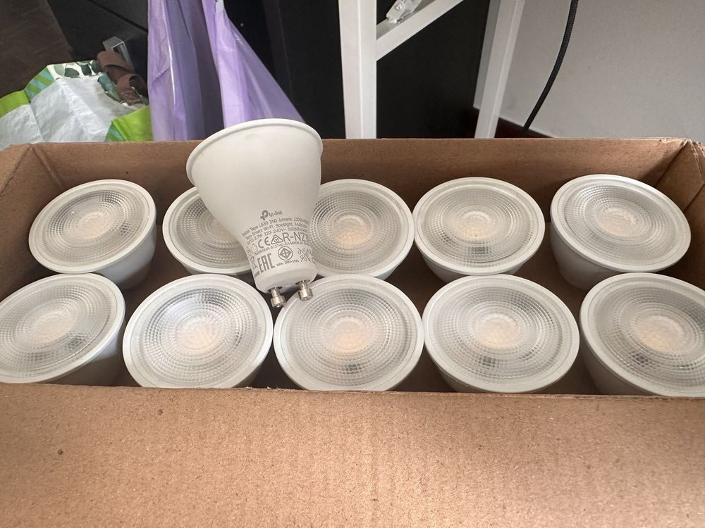 Lampadas inteligentes GU10 Tapo multicor