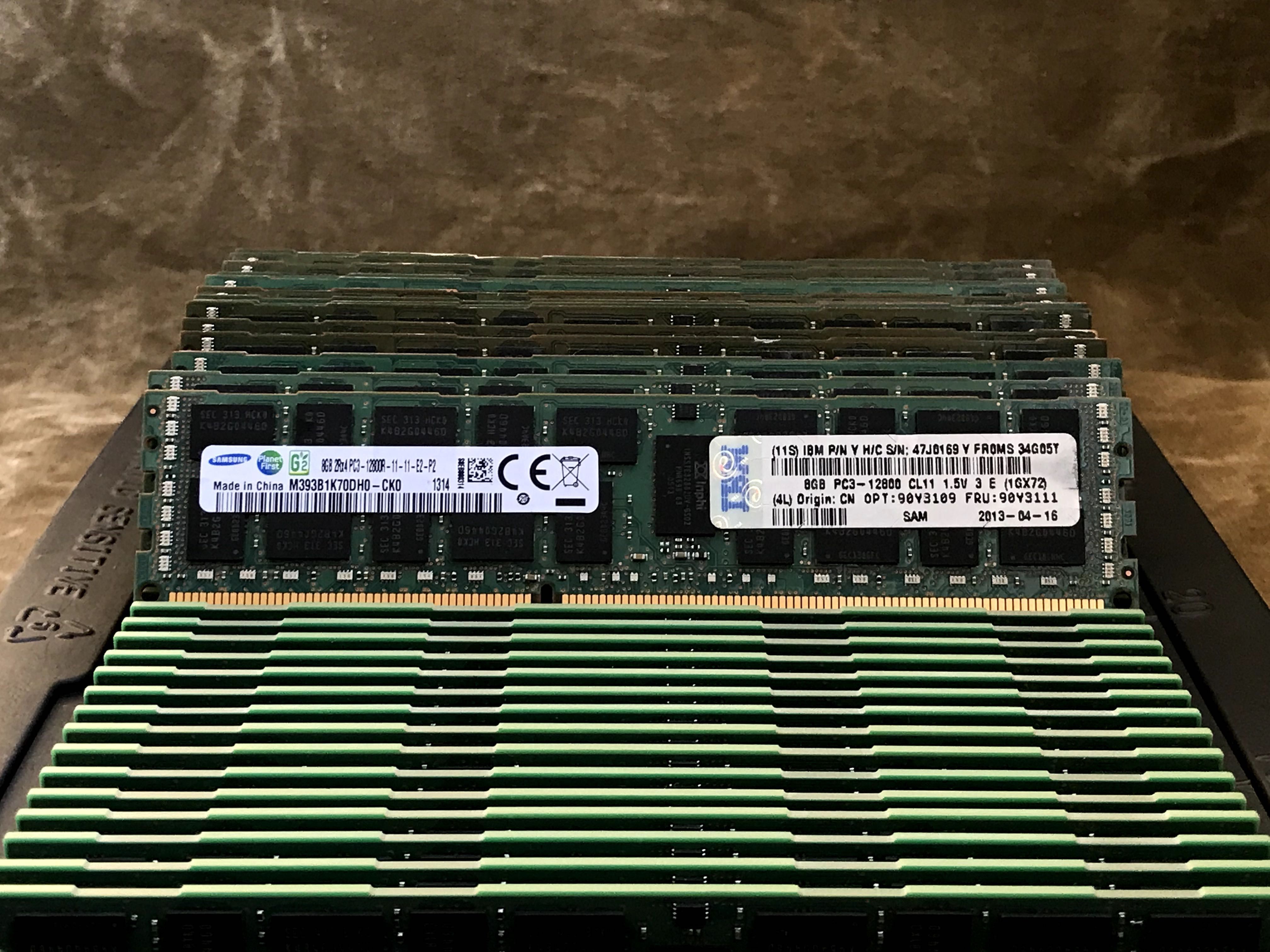 Серверна памʼять DDR3 8GB 12800R 1600MHz ECC Reg Hynix/Samsung/Micron