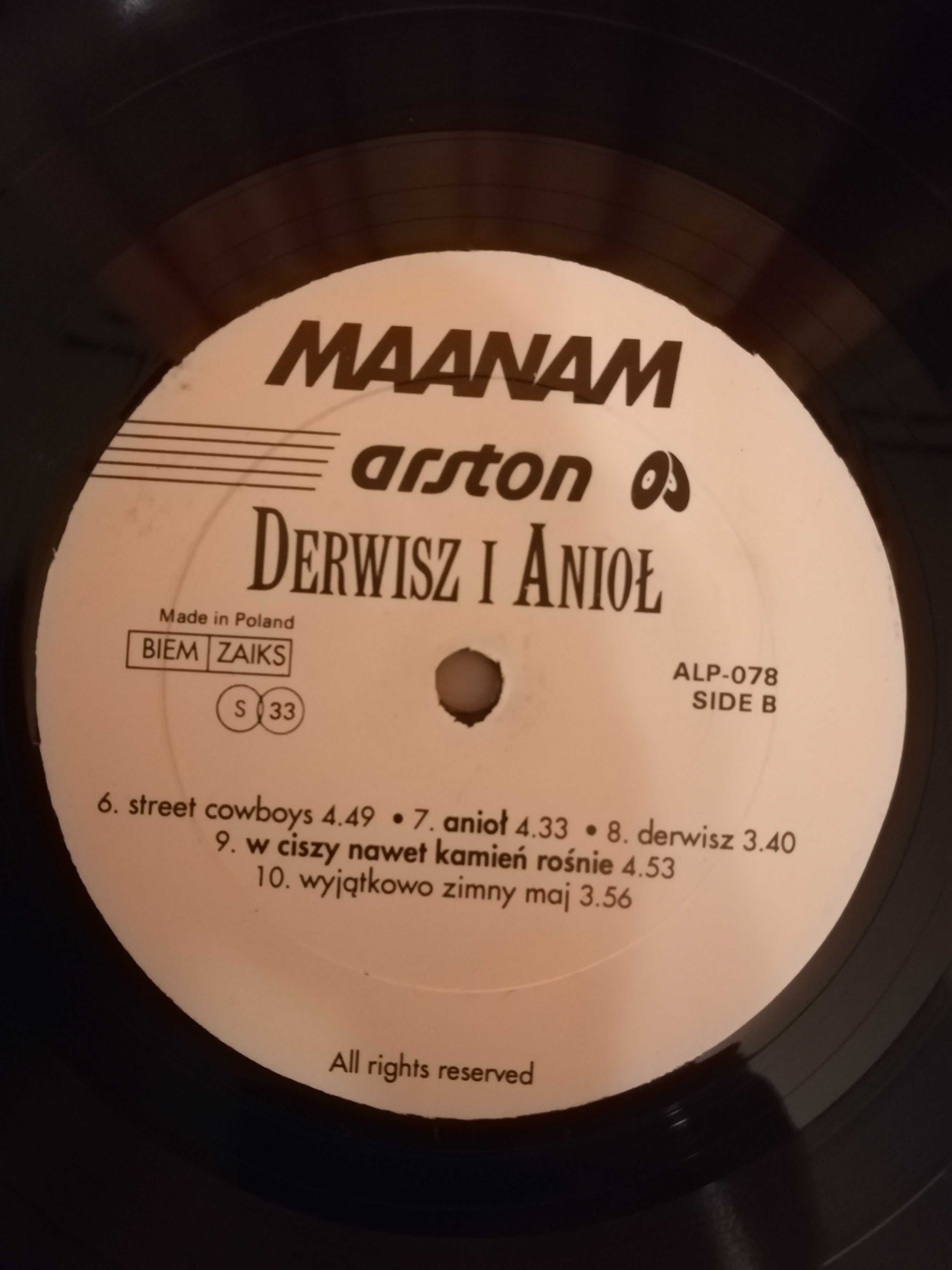 Maanam Derwisz I Anioł winyl Arston pierwsze wydanie z 1991 r.