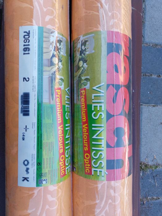 Tapeta zmywalna Rasch 2 rolki żółta kwiaty