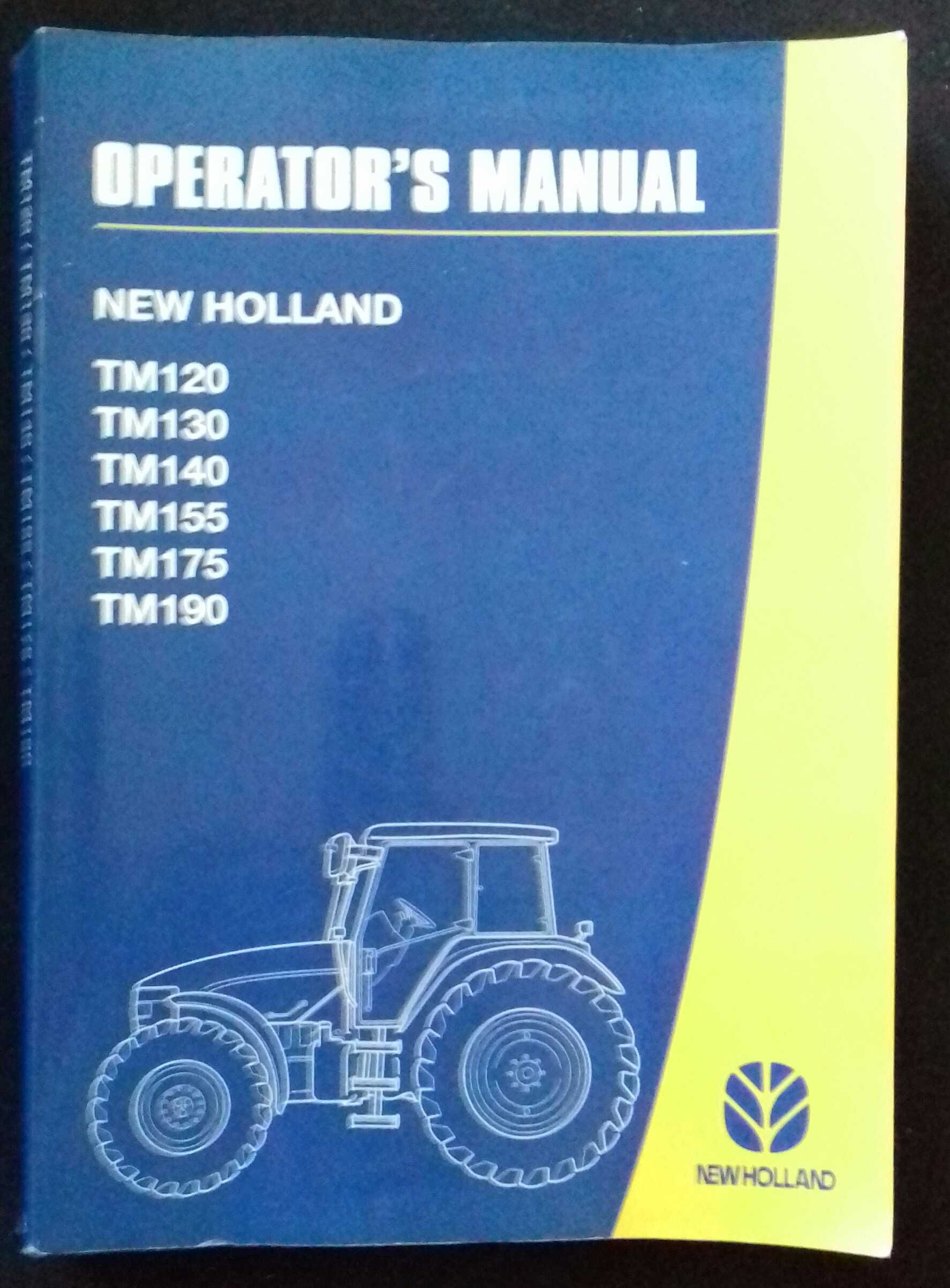 New Holland TM 120 , 130 ,  140 , 155 , 175 190 instrukcja obsługi