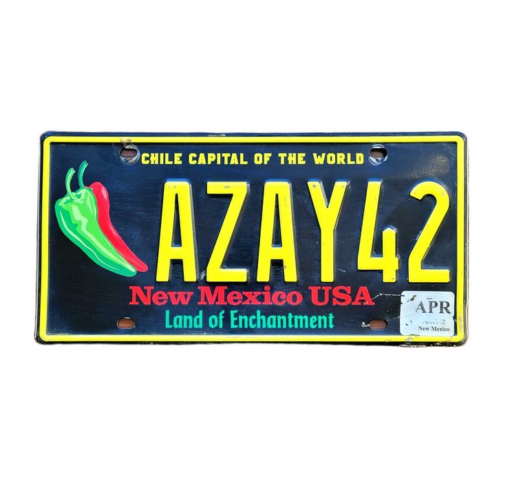 New Mexico - oryginalna tablica rejestracyjna z USA