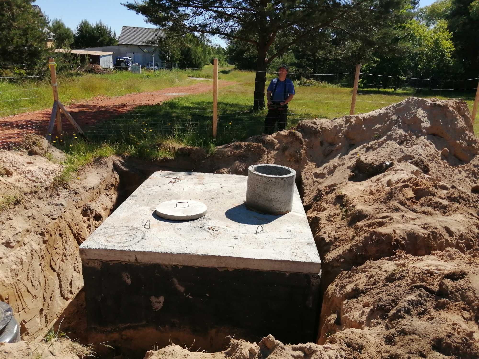 Szambo betonowe Z WYKOPEM WYKOP Kołbiel, Otwock, Wołomin Zielonka 10m3