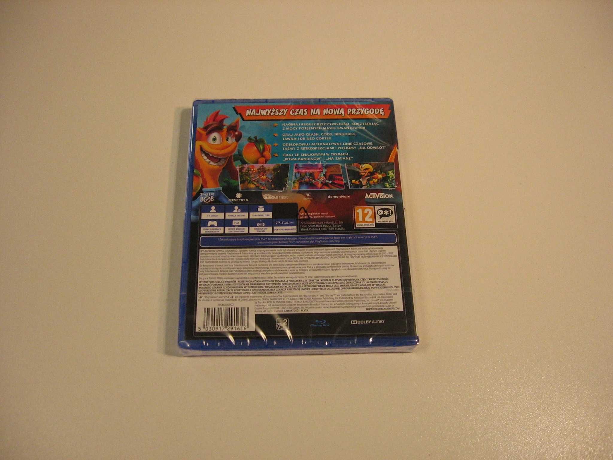 Crash Bandicoot 4 Najwyższy Czas PL - GRA Ps4 - Opole 3154
