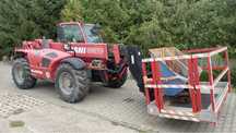 Ładowarka teleskopowa manitou MT1233S 12M widły+ łyżka+ kosz