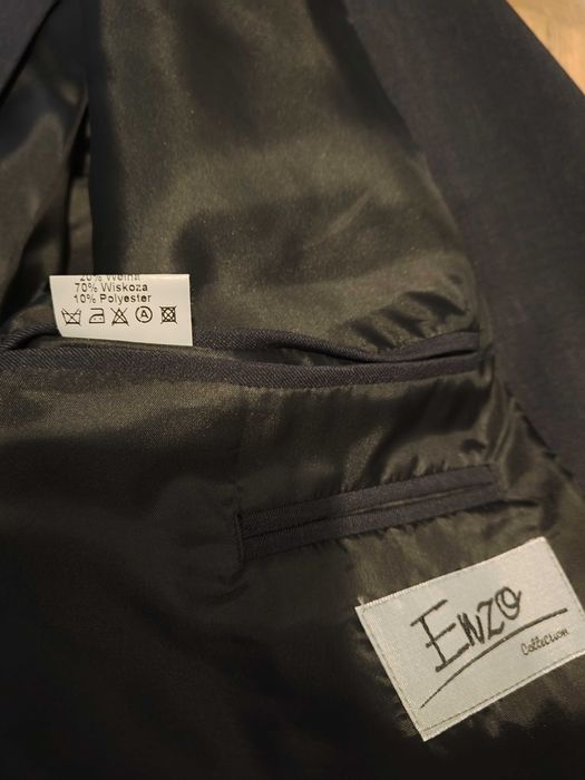 Marynarka z kamizelką, granatowa