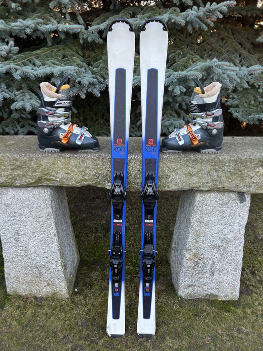 Narty Salomon 155 + buty Salomon 25/25,5cm