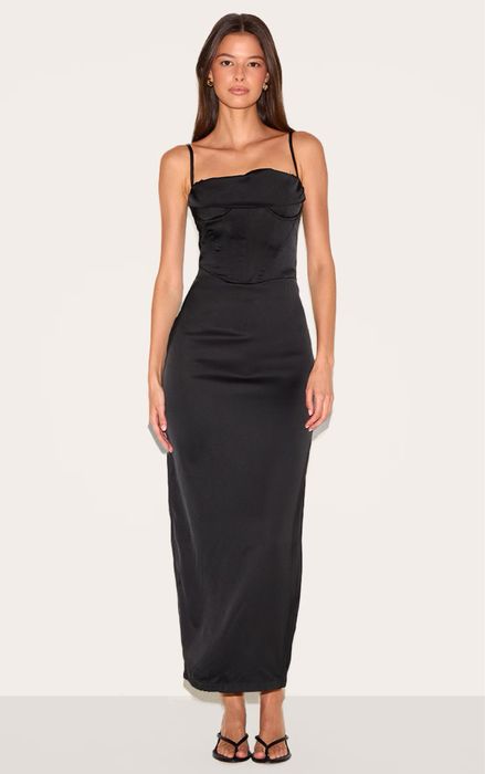 Чорна максі сукня PLT. S(8)