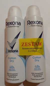 Dezodorant (antyprespirant) Rexona Women Cotton Dry (2x150 ml zestaw)