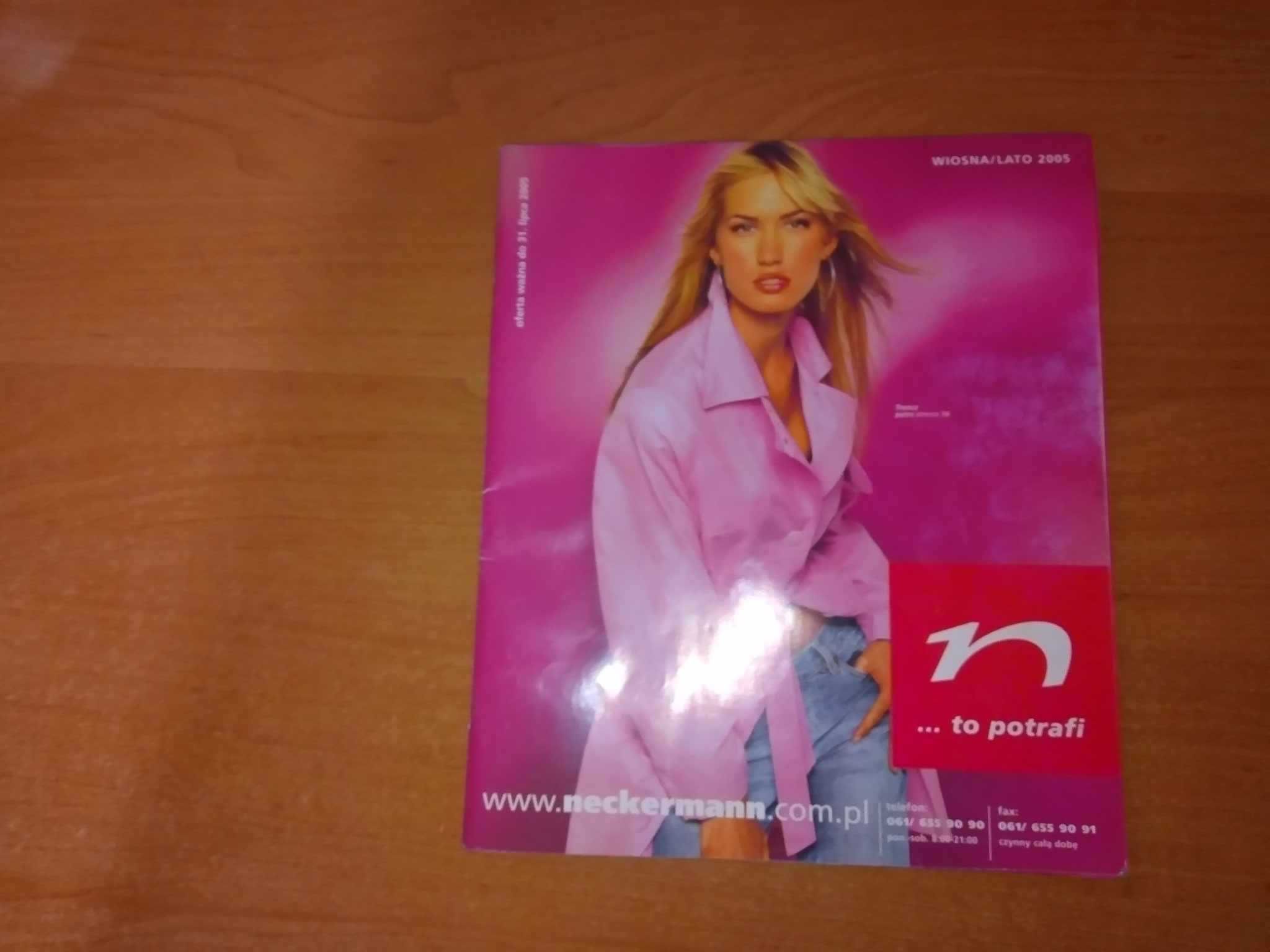 Katalog z modą Neckermann Wiosna 2005 czasopismo modowe gazeta moda