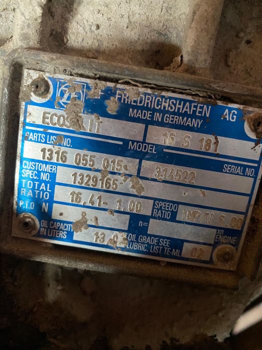 Кпп ZF 16 S 181 після КАПРЕМОНТУ. DAF,MAN