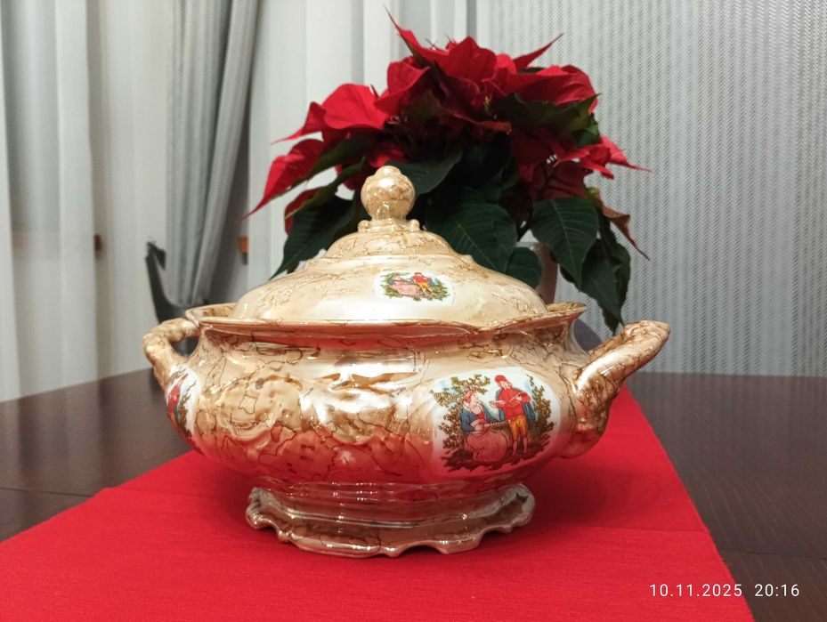 Waza do zupy - Piękna dekoracyjna - opalizowana plus gratisy