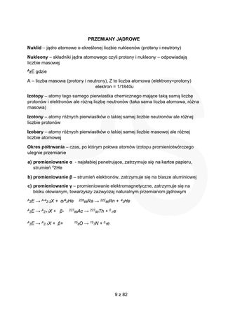Notatki Maturalne Chemia Matura Chemia Nieorganiczna
