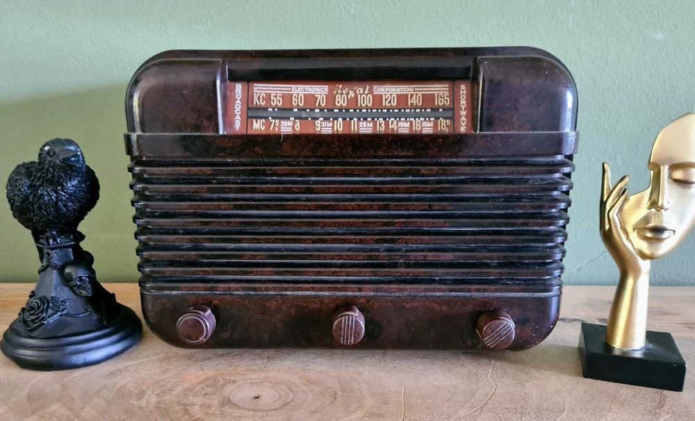 Rádio Regal 1049 Vintage (de 1947, Nova Iorque, modelo raro)