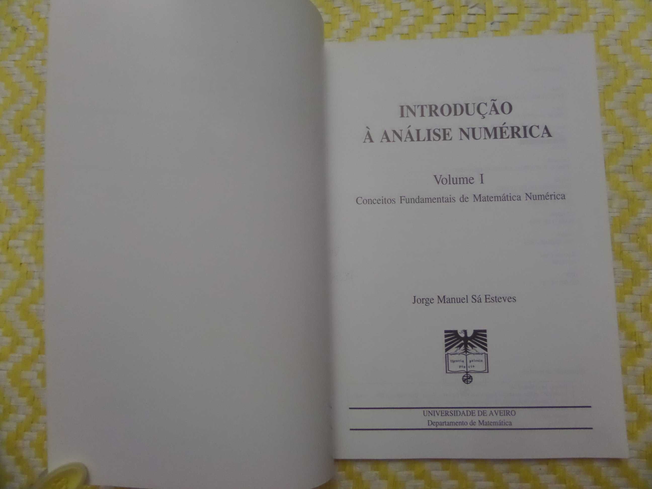 Introdução à análise numérica - Jorge Sá Esteves