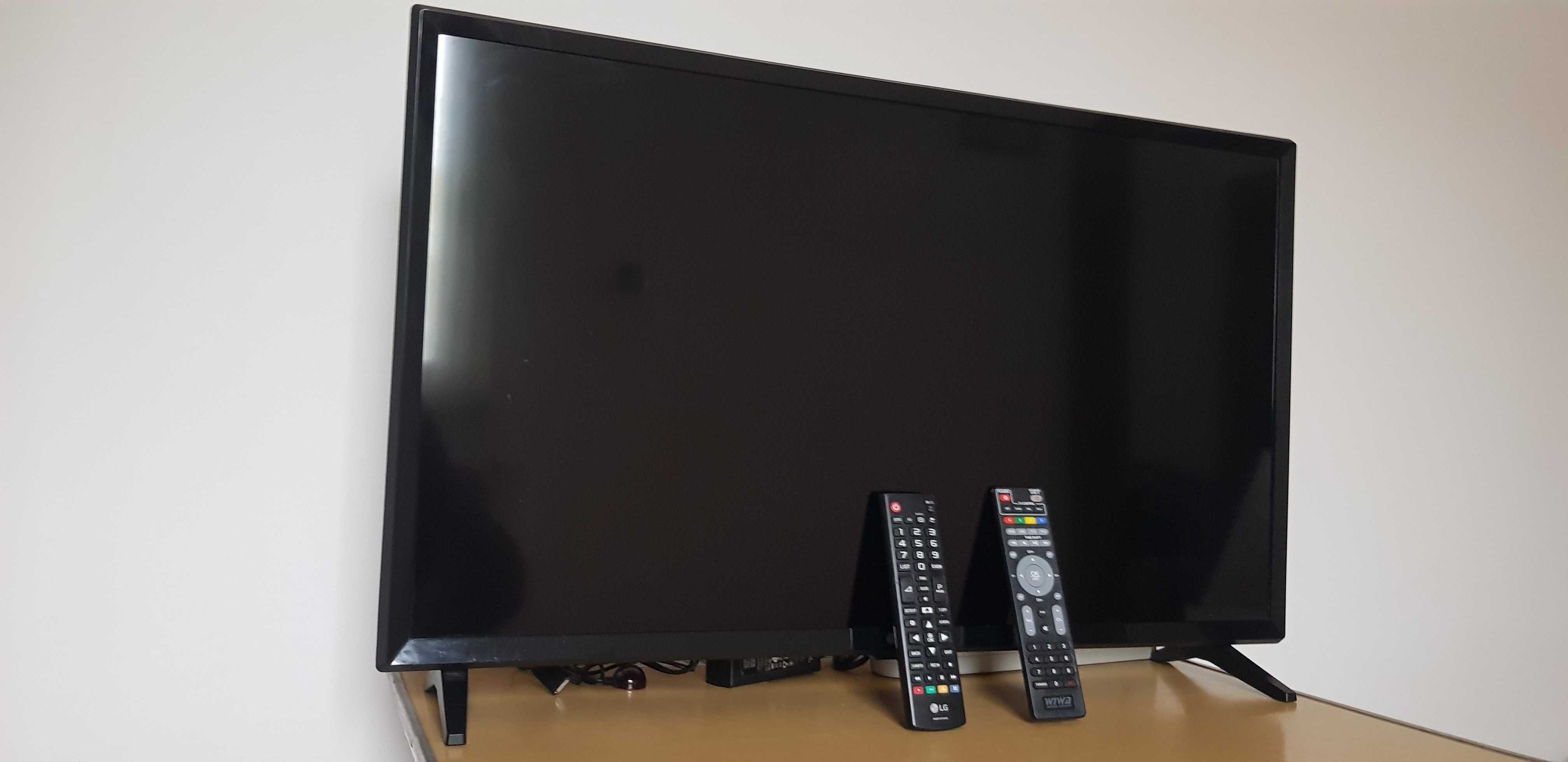 Telewizor LG 32 cale led, nowy tuner dvbt, 2 piloty.