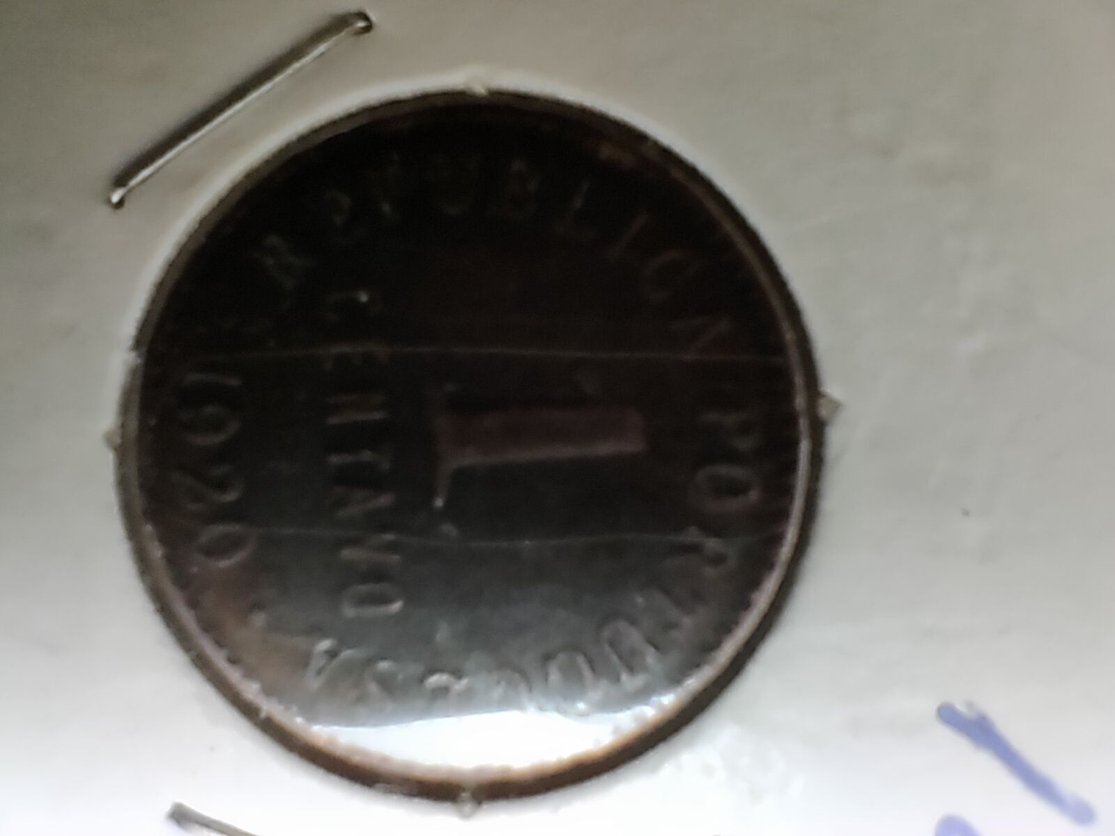 Moeda de 1 centavo de 1920