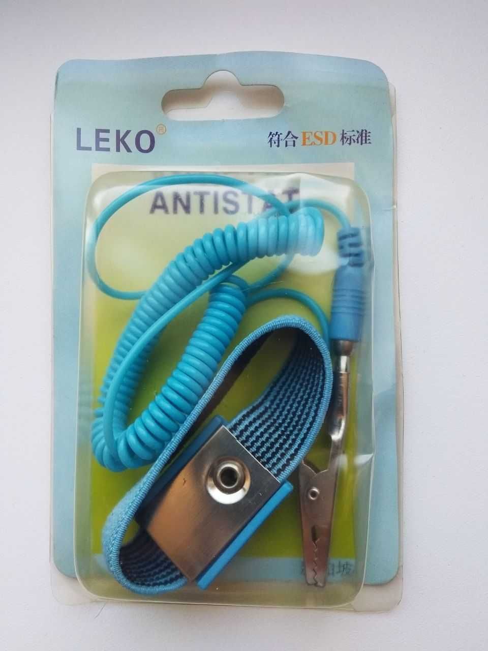 Антистатический браслет LEKO, кабель на запястье.