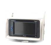 MOLDURA ADAPTADOR CINZA CLARO PARA RADIO 2-DIN PARA TOYOTA COROLLA VERSO 04-09
