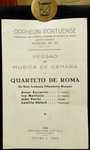 Programa Orpheon Portuense 1946 Quarteto de Roma