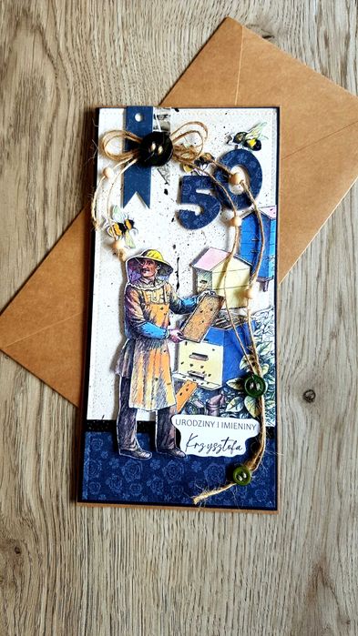 Kartka eko dla pszczelarza