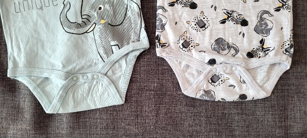 Body z krótkim rękawem 2 pack  rozmiar 80 nowe