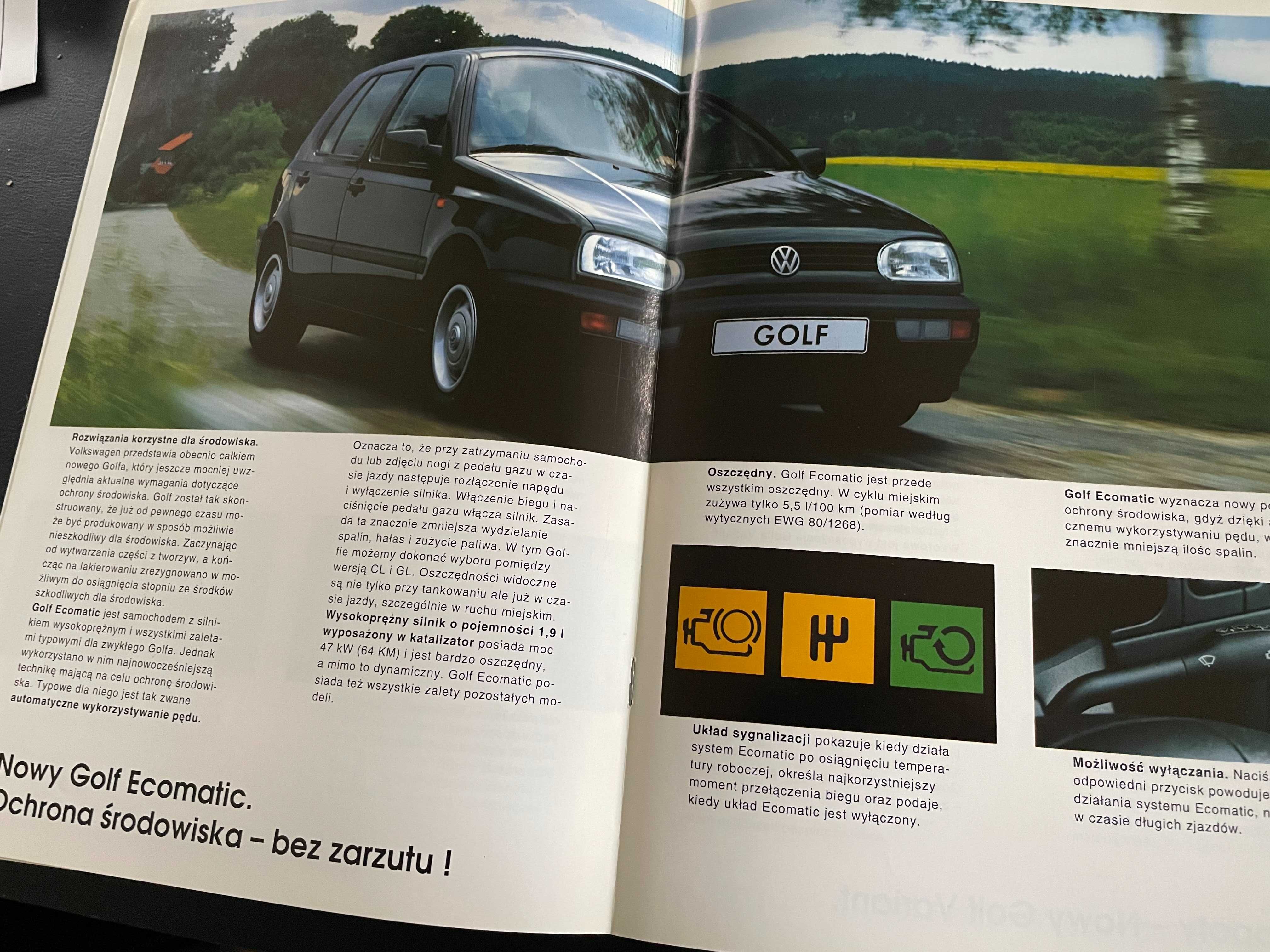 Katalog prospekt Volkswagen program modele 1994 r. 24 strony język PL