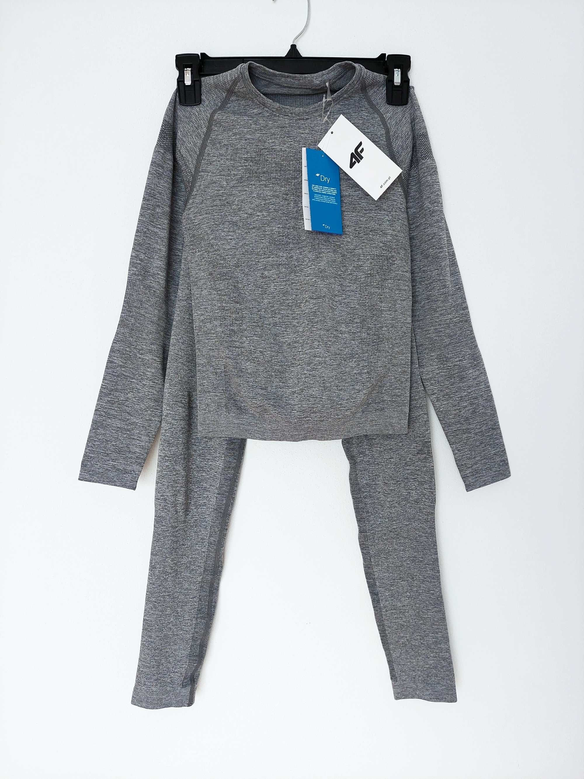 4F Nowy komplet bielizny S/36 termoaktywnej legginsy i top bluzka
