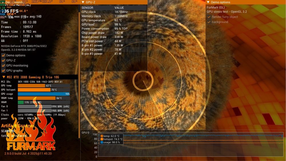 Karta graficzna MSI GeForce RTX 3080 Gaming X Trio 10GB