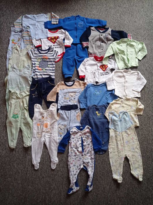 Zestaw, paka dla niemowlaka, body, śpiochy, kaftanik, dres, pajacyk