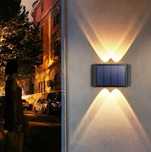 Lampka solarna - kinkiet LED - 4LED - zewnętrzna - dekoracyjna - NOWA