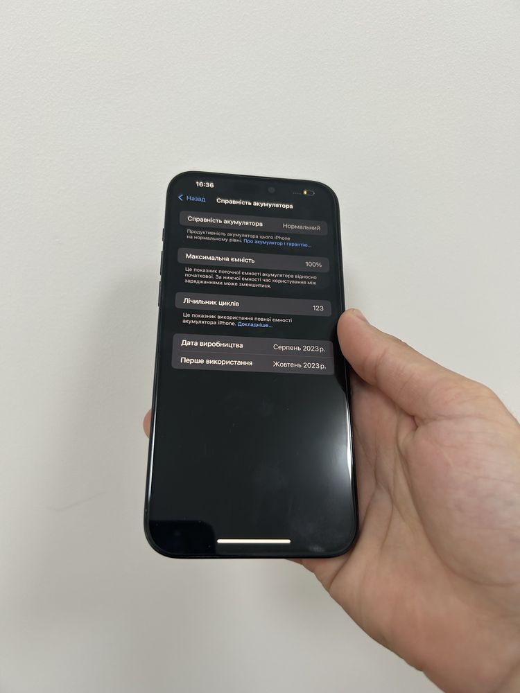 Вживаний Apple iPhone 15 Pro Max 512gb. ( Blue Titanium )