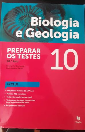 Livros de preparação para testes Biologia e Geologia - 10º e 11º anos
