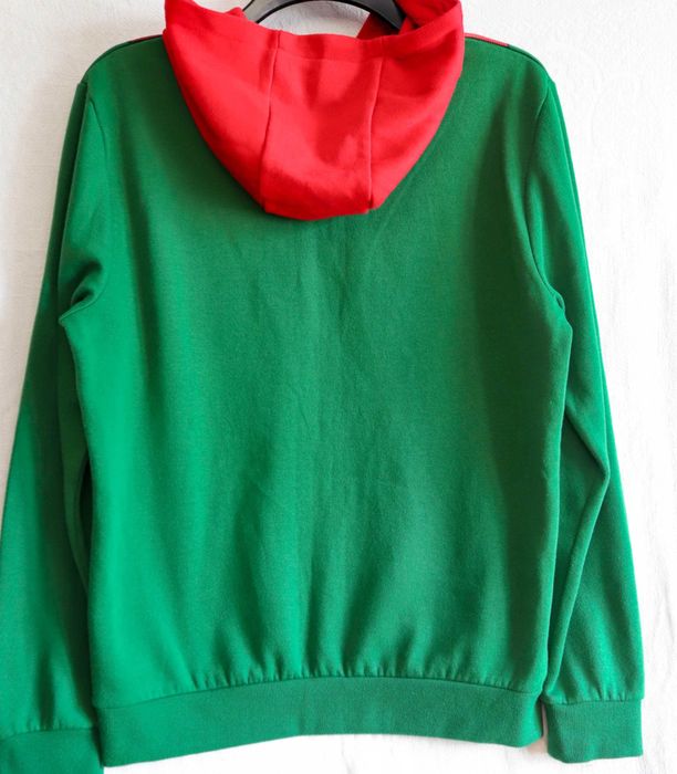 Чоловіча новорічна кофта +шапка різдвяний ельф поміч Санта Клауса M-L