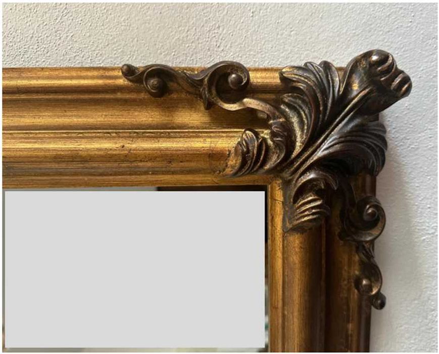 Espelho de parede dourado estilo Barroco