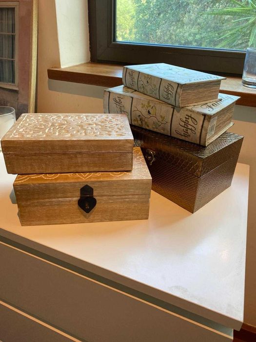 Lote de caixas decorativas