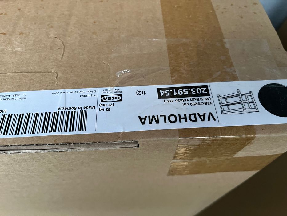 Ikea VADHOLMA
Wyspa kuchenna, czarny/dąb, 126x79x90 cm