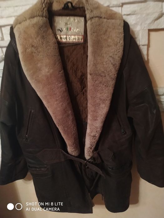 Куртка-дубленка кожаная,Турция