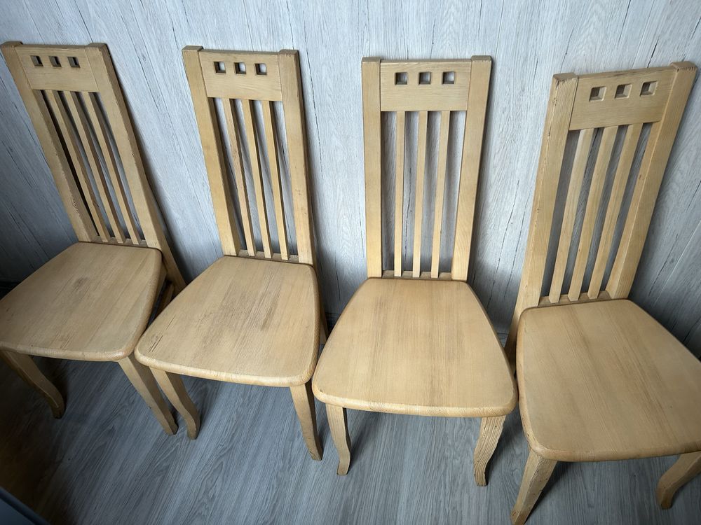 Drewniane krzesła 4szt