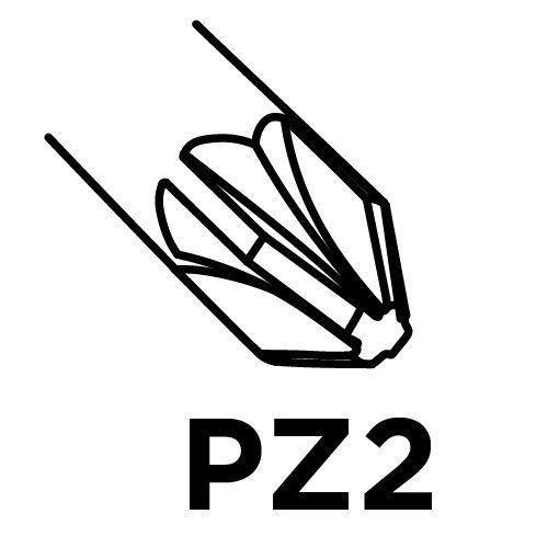 Końcówki Wkrętakowe Pz2 X 25 Mm, 100 Szt.