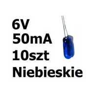 Żarówka miniaturowa niebieska 3x7mm 6V 50mA 10szt