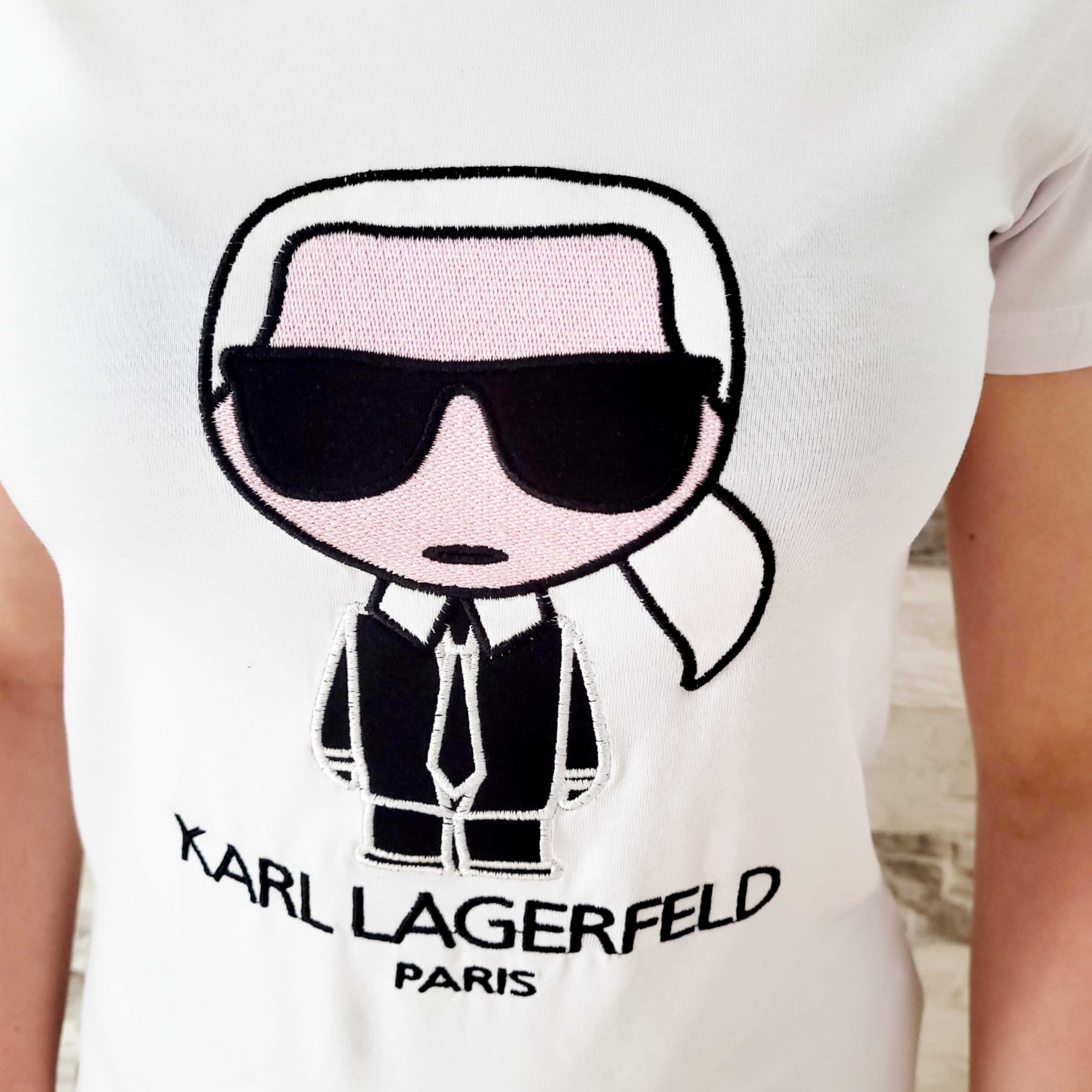 Koszulka damska Karl lagerfeld biała