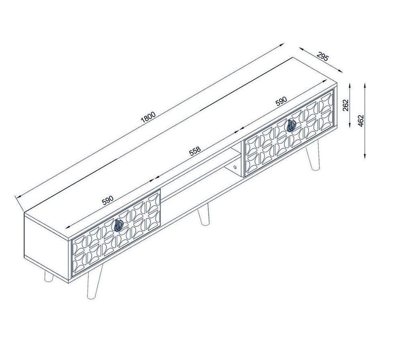 Komoda TV Anita - szaf pod telewizor RTV
