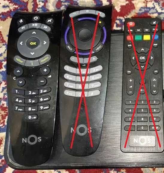 Comandos da caixa box NOS em bom estado