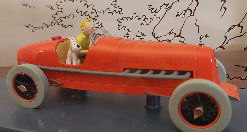 Carro do Tintin. Colecção Hachette