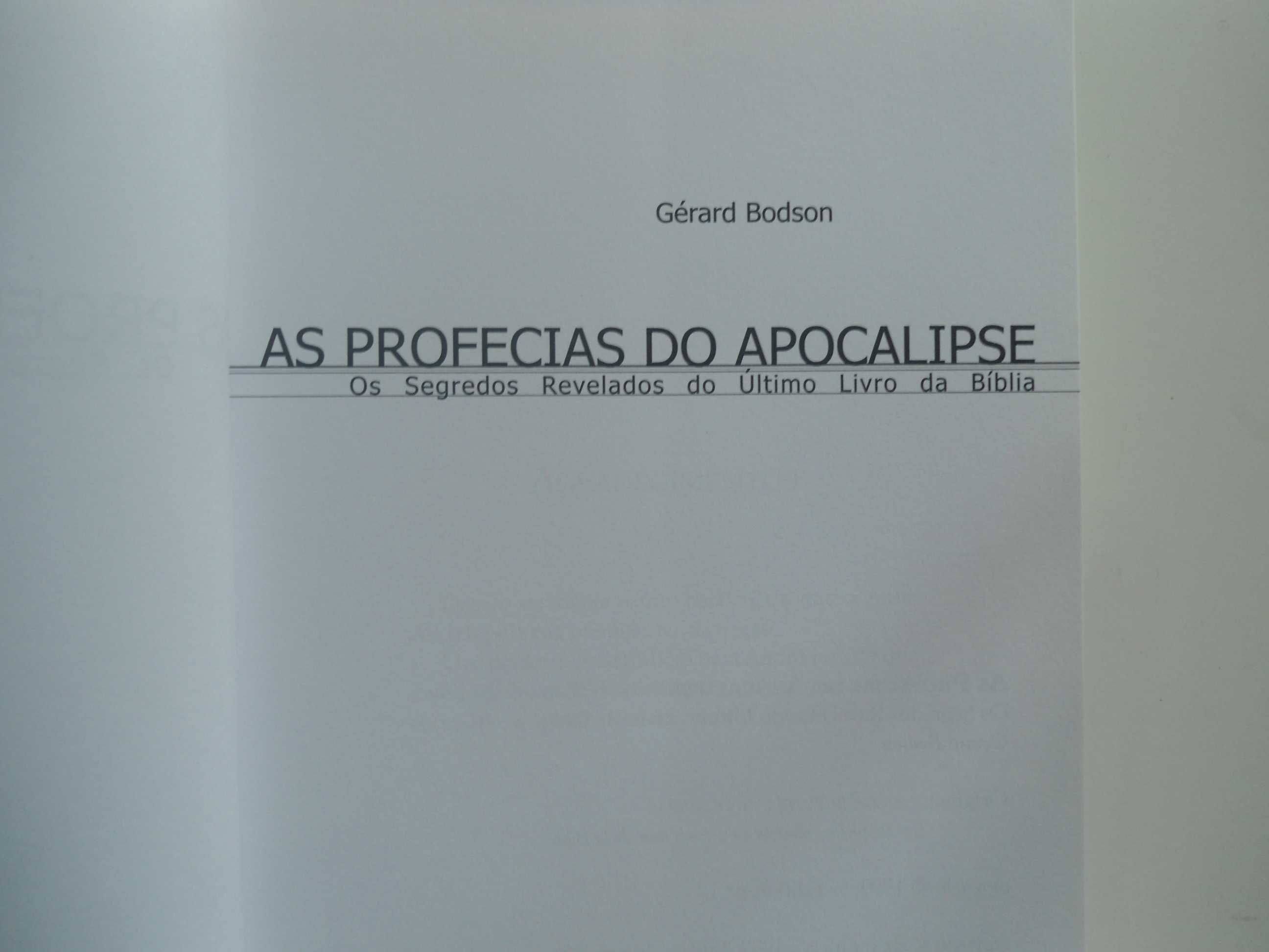 As Profecias do Apocalipse por Gérard Bodson