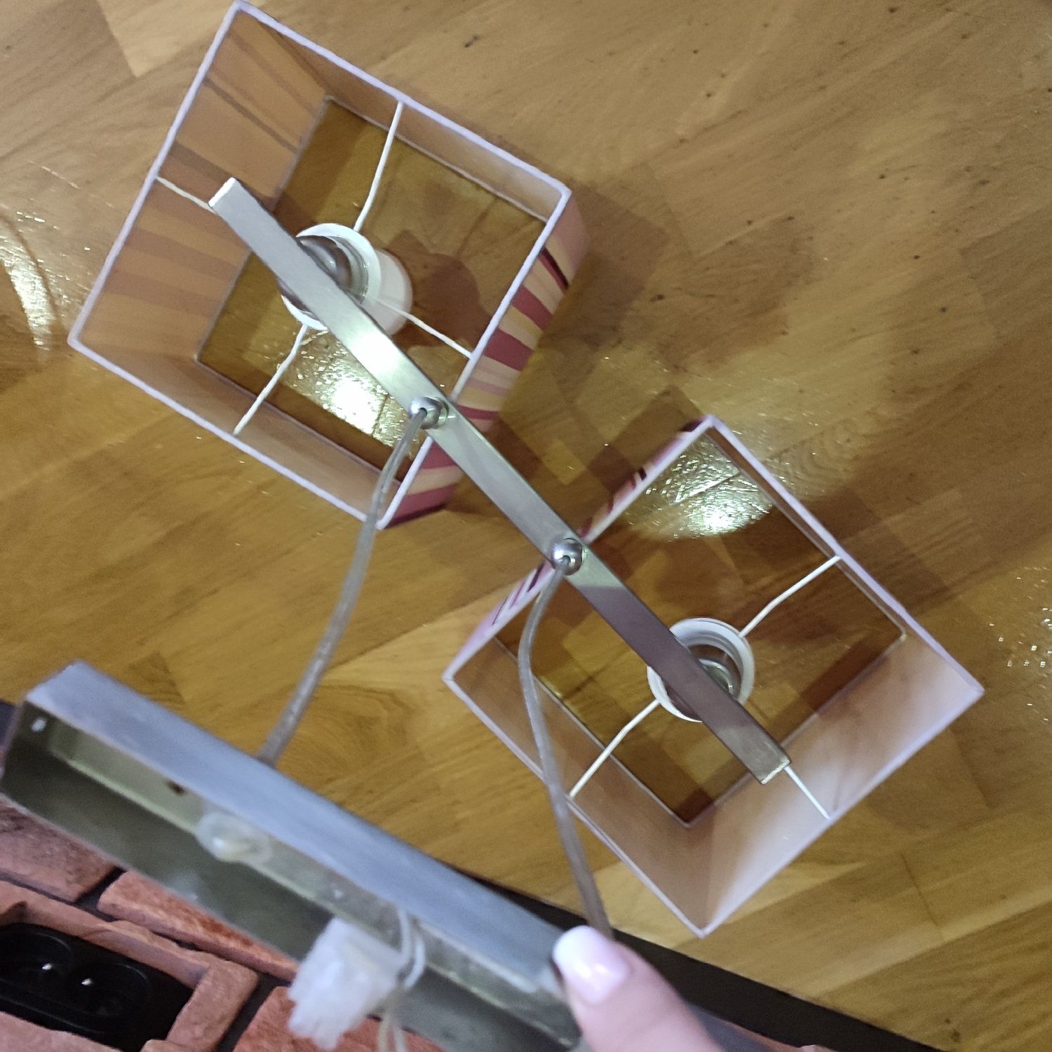 Lampa wisząca podwójna