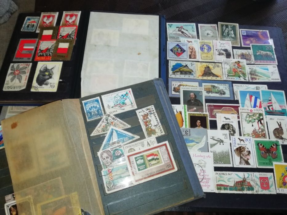 kolekcja znaczków z lat 60/70/80tych Polska i Świat